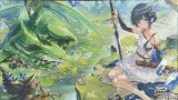 プレイマット『絆の竜剣士・アイラ(GCS千葉/イラスト違い)』【サプライ】{-}