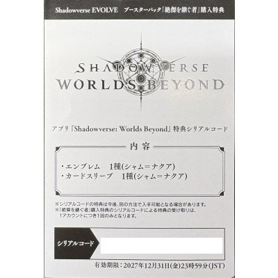 画像1: 絶傑を継ぐ者シリアルコード【-】{-}《-》