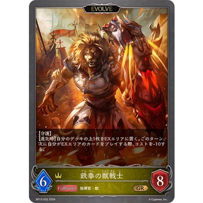 鉄拳の獣戦士(EVOLVE)【GR】{BP12-022}