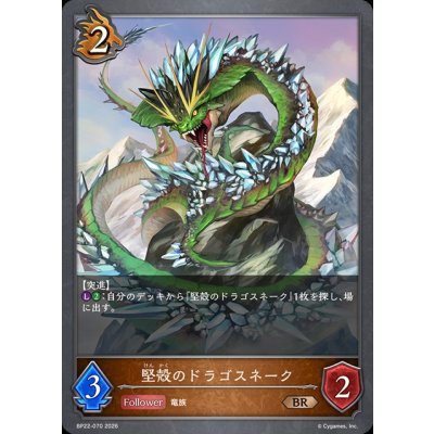 画像1: 堅殻のドラゴスネーク【BR】{BP22-070}《ドラゴン》