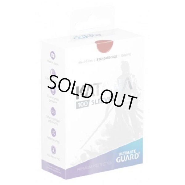 画像1: 『KATANASleevesStandardSize（赤）』100枚入り【サプライ】｛-｝《-》 (1)