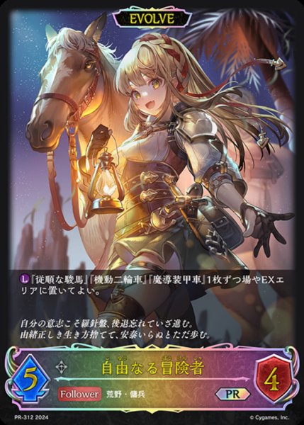 画像1: 〔状態A-〕自由なる冒険者(EVOLVE/イラスト違い)【PR】{PR-312} (1)