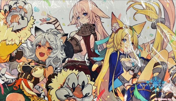 画像1: プレイマット『4周年応援イラストVer.（ラティカ/母なる君/ミストリナ）』【サプライ】{-} (1)