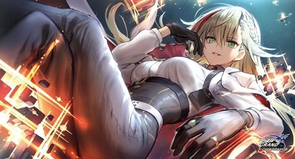 画像1: プレイマット『宿命の弾丸 応援イラスト(ナハト)(GCS群馬)』【サプライ】{-} (1)