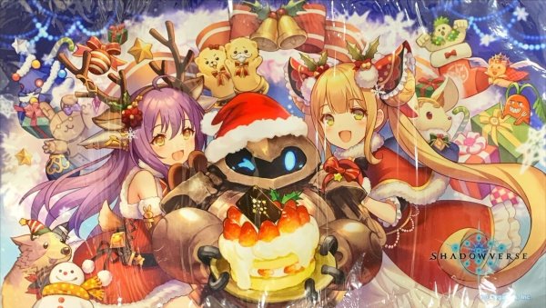 画像1: 〔状態A-〕プレイマット『クリスマスイラストVer.（ルナ/エンネア/マンマル1号）』【サプライ】{-}《-》 (1)