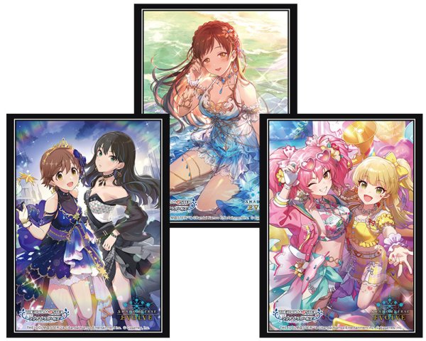 画像1: スリーブ『3種セット(新田美波＋渋谷凛＆本田未央＋城ヶ崎美嘉＆城ヶ崎莉嘉)』【サプライ】{-}《-》 (1)