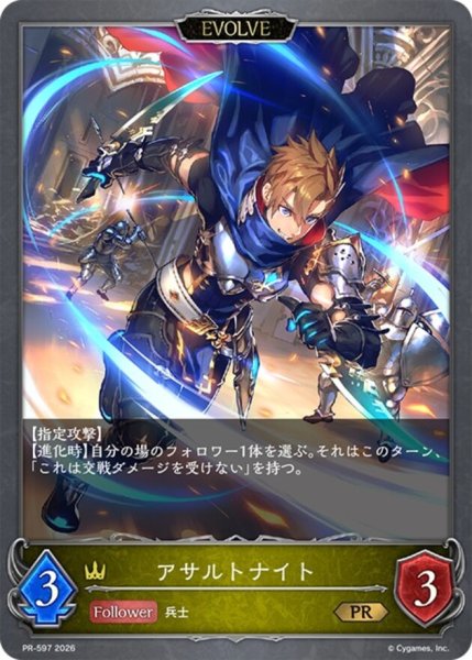 画像1: アサルトナイト(EVOLVE)【PR】{PR-597}《ロイヤル》 (1)