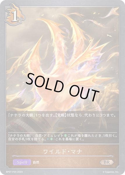 画像1: 〔状態B〕ワイルド・マナ【BR・プレミアム】{BP07-P20} (1)