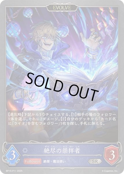 画像1: 〔状態A-〕絶尽の崇拝者(EVOLVE)【SR・プレミアム】{BP15-P11} (1)