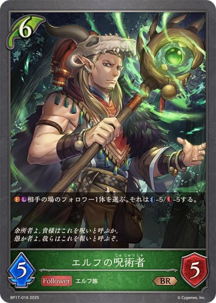 画像1: エルフの呪術者【BR】{BP17-016}《エルフ》 (1)