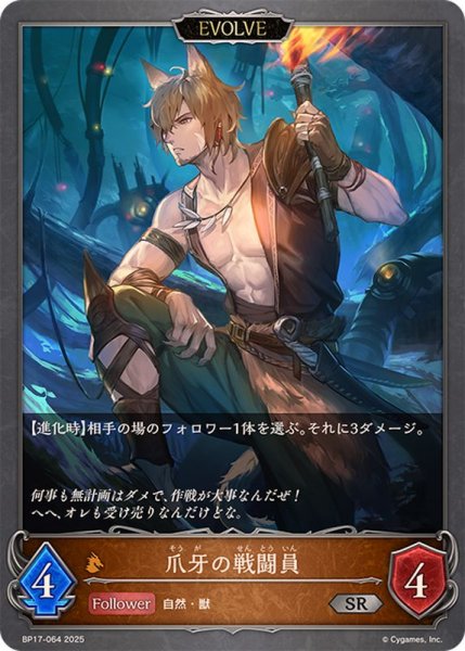 画像1: 爪牙の戦闘員(EVOLVE)【SR】{BP17-064}《ドラゴン》 (1)