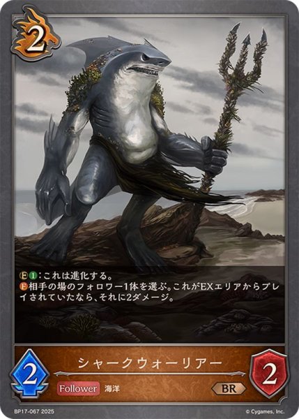 画像1: シャークウォーリアー【BR】{BP17-067}《ドラゴン》 (1)