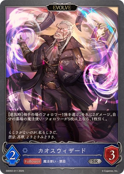 画像1: カオスウィザード(EVOLVE)【SR】{EBD02-011}《ウィッチ》 (1)